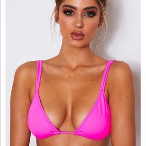 NWT White Fox Bikini Top